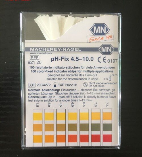 German MN92120/92121ph test paper pH 4.5-10 human sweat urine saliva pH test Inspection Tools