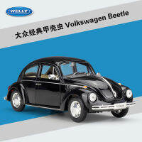 วิลลี่ WELLY1:24 Volkswagen Classic Beetle จำลองโมเดลรถโลหะผสมของเล่นคอลเลกชันของขวัญเครื่องประดับ ~