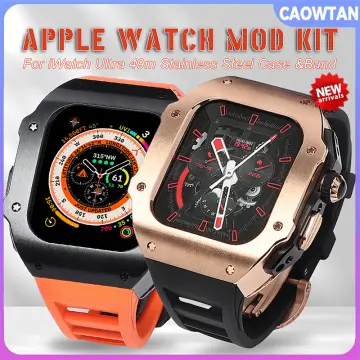 Carbon Fiber RM Mod Kit Case For Apple Watch Band 49mm Series 9 8 Ultra2  Ultra