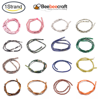 Beebeecraft 1 Strand ธรรมชาติ Dalmatian Jasper ลูกปัด Strands คอลัมน์สำหรับเครื่องประดับ DIY 13 ~ 14x4 มม., รู: 1 มม., ประมาณ 30 pcs/strand, 15.9 นิ้ว (40.5 ซม.)