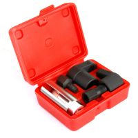 5pcs Oxygen Sensor Wrench Kit Thread Chaser Tool Fit for Auto O2 Socket Removal Install Offset Vacuum Oxygen Sensor Removers