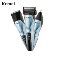 ZZOOI Kemei 1427 3-in-1 Multifunctional Men Electric Reciprocating Shaver Hair Trimmer Rechargeable Hair Clipper Nose Ear Hair Trimmer