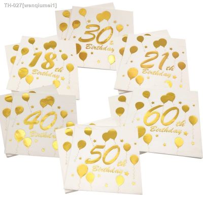✿ 10Pcs 18 21 25 30 40 50 60 Years Old Gold Bronzing Birthday paper napkin For Aldult Happy Birthday Party Anniversary Decorations
