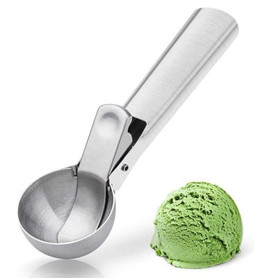 Stainless Steel Ice-cream Scoop With Comfortable Anti-freeze Handle Masher Cookie Scoop Ice Ball Disher Spoon Watermelon Spoons