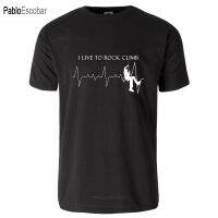 I Live To Rock Climb - Rock Climbing Is Life New Men T-Shirt Loose Clothes Cheap Tees  YBZD