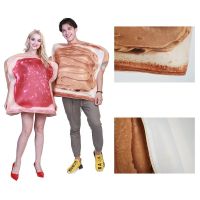 ❤COD❤Foods Cosplay Fun Couple Costumes Game Jumpsuit For Novelty Halloween Christmas Party Dress Up