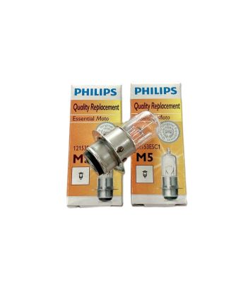 หลอดไฟหน้า แป้นเล็ก Philips M5 (12V35/35W)