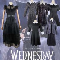 The Adams family Wednesday cos clothing Christina Ricci Christina cosplay clothing now toy