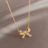 Fashion necklace สร้อยคอเงินแท้925 สร้อยคอแฟชั่นจี้บุคลิกภาพจดหมาย จี้รูปไข่โซ่ไขว้ง่ายเครื่องประดับ (พร้อมกล่อง)