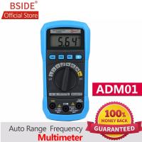 ZZOOI BSIDE Mini Digital Multimeter ADM01 Multifunction AC/DC Voltage Current Temperature Resistance Capacitance Pocket Tester