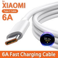 6A Asal Cepat Mengecas Kabel USB C ทัก Xiaomi Redmi 12 POCO USB untuk Jenis C Kabel Pengecas Efon USB สายข้อมูล