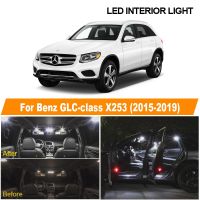 ชุดอ่านแผนที่ตกแต่งภายใน LED ไม่มีข้อผิดพลาด Canbus สีขาว11ชิ้นสำหรับ Mercedes Benz GLC คลาส X253 GLC250 GLC350 GLC300