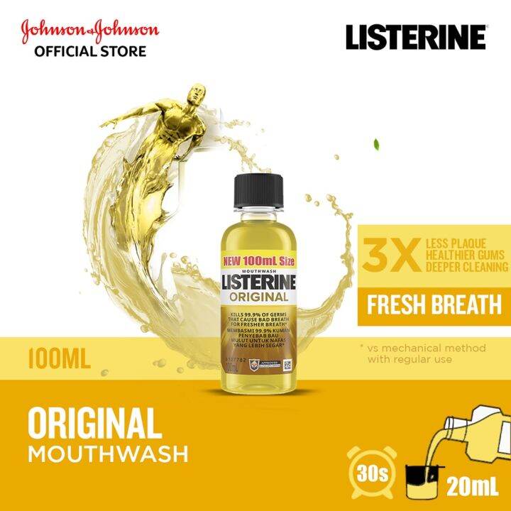 ☬Listerine Original Mouthwash (100ml)☸ Lazada