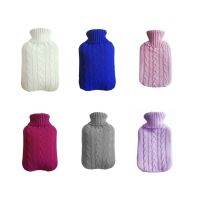 ✟ Portable 2000ml Hot Water Bottles Cover Knitted Winter Warm Hand Warmer Water Bag Knitting Clothes