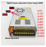 หม้อแปลงสวิตช์จ่ายไฟสลับปรับแรงดันไฟฟ้า480W 110/220V AC ถึง5V 12V 24V 36V 48V 60V 80V 120V 160V 220V