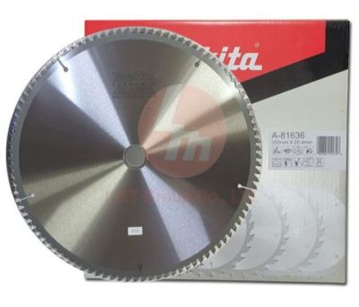 Makita accessories Blade Saw for aluminum Size 355 MM* 25.4* MM *3.0 MM* 100T part no A-81636 ใบเลื่อยวงเดือน ตัดอลูมิเนียม ขนาด14 นิ้ว รู 25.4 มิล หนา 3.0 จำนวนฟัน100 ฟัน ยี่ห้อ มากีต้า