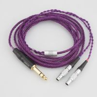 New 6.35mm HIFI 8 Cores 7N OCC Silver Plated Headphones Replacement Cable Upgrade Cable for Focal Utopia ELEAR Headphones