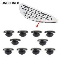 Motocross Essories 10Pcs Black Ruer Insert Pads Skidproof For Harley Tou 1986-2018 Cut Floorboards UNDEFINED
