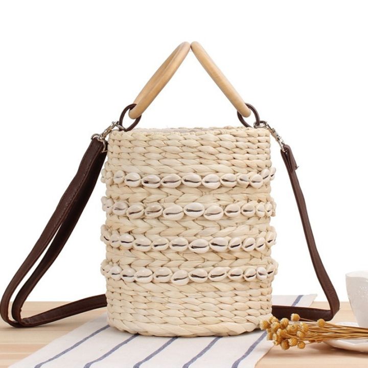 new-natural-straw-bags-for-women-shell-bucket-bag-woven-bag-hand-vintage-round-straw-handbag-sling-bag-women-bag