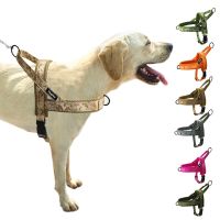 No Pull Dog Harnesses  Mesh lining Adjustable Pet Walking Training Vest For Small Medium Large dogs Reflective Nylon leash Collars