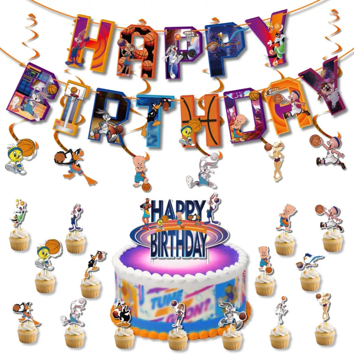 Spacejam Theme Kid's Birthday Party Decoration Set Super Basketball Balloon Banner Cake Card Sticker Party Scene Layout Supplies | Lazada PH Spacejam Theme Kid's Birthday Party Decoration Set Super Basketball Balloon Banner Cake Card Sticker Party Scene Layout Supplies | Lazada PH