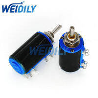 WXD3-13โพเทนชิโอมิเตอร์หลายสายแบบลวดพันรอบ100R 2W 470R 680R 2K2 3K3 4K7 6K8 10K 22K 33K 47K 100K Ohm WXD3-13-2W