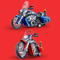 Inertial Sound and Light Motorcycle Special Fire Cruise Car Model with Light with Music Childrens Toy Birthday Gift