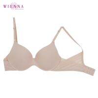 WIENNA เสื้อชั้นใน CHIC&amp;SMART  DB22321 (Push Up) สีดำ สีนู๊ด Rose Lily ag