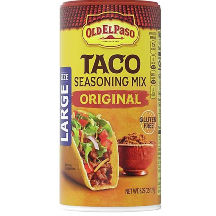 Old El Paso Taco Seasoning Mix Original Gluten Free Large Size 177g
