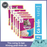 Thức Ăn Pate Whiskas Vị Cá Biển Hải Sản Cho Mèo 85g - Phụ Kiện Long Vũ thumbnail