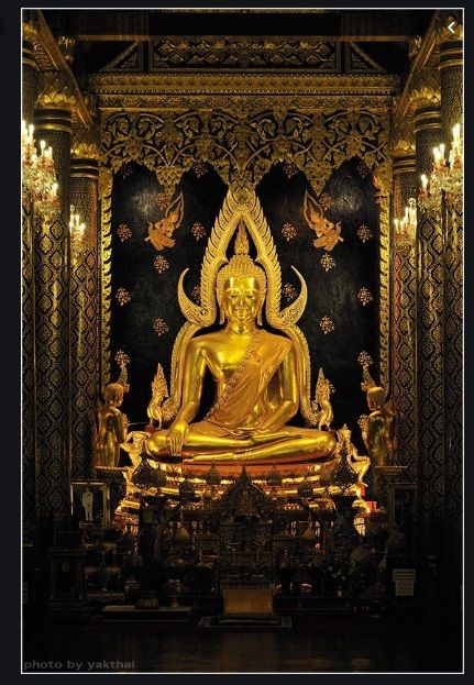 พระพุทธชินราช-จ-พิษณุโลก-หน้าตัก-5-นิ้ว-เนื้อทองเหลืองขัดมัน-ซุ้มถอดได้