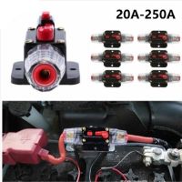 【YF】 12V-24V Inline Auto Circuit Breaker 20A AMP Manual Reset Stereo Audio Fuse Holder