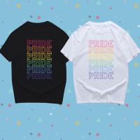 เสื้อยืด สกรีน PRIDE MONTH ลาย colorful พร้อมส่ง