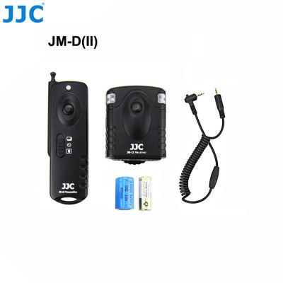 JM-DII JM-DII การควบคุม RF รีโมทไร้สายตัวปล่อยชัตเตอร์กล้อง JJC สำหรับ PANASONIC Lumix DC-S5 II DC-S5 IIX GH5 II DMC-FZ20/DMC-FZ20K/DMC-FZ20S