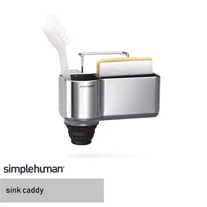 simplehuman sink caddy brushed stainless steel Premium Kitchen Sink Organizer Sponge Holder Rust Proof