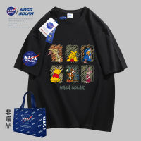 Nasa รุ่นร่วม2023ฤดูร้อนใหม่สร้างสรรค์พิมพ์สบายๆแบรนด์แฟชั่นแขนสั้น