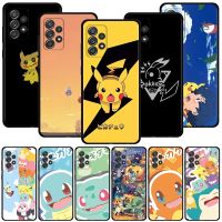 【Yellow peach flavor】 Pokemon Pikachu สำหรับ Samsung Galaxy A12 A21S A51 A71 A13 5G A52 A32 A22 4G A72 A11 A02 A02S A01 A03ฝาครอบ