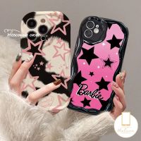 MissConnie เคสกราฟฟิตีแฟชั่น Y2K ตุ๊กตาบาร์บี้สีชมพูรูปห้าเหลี่ยมสำหรับ30i Infinix Hot 10Lite 8 9 Smart 6 7 5 6Plus Note 12 G96ขายดี8 11 30 12 10 9 20 3D ขอบโค้งงอฝาครอบป้องกันการกระแทกแบบนุ่ม