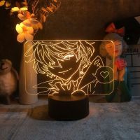 ☢☜ Bungo Stray Dogs Nikolai Gogol 3D Night Light Anime for Bedroom Decor Cute Birthday Color Gift LED Lamp Manga Kid Love Present