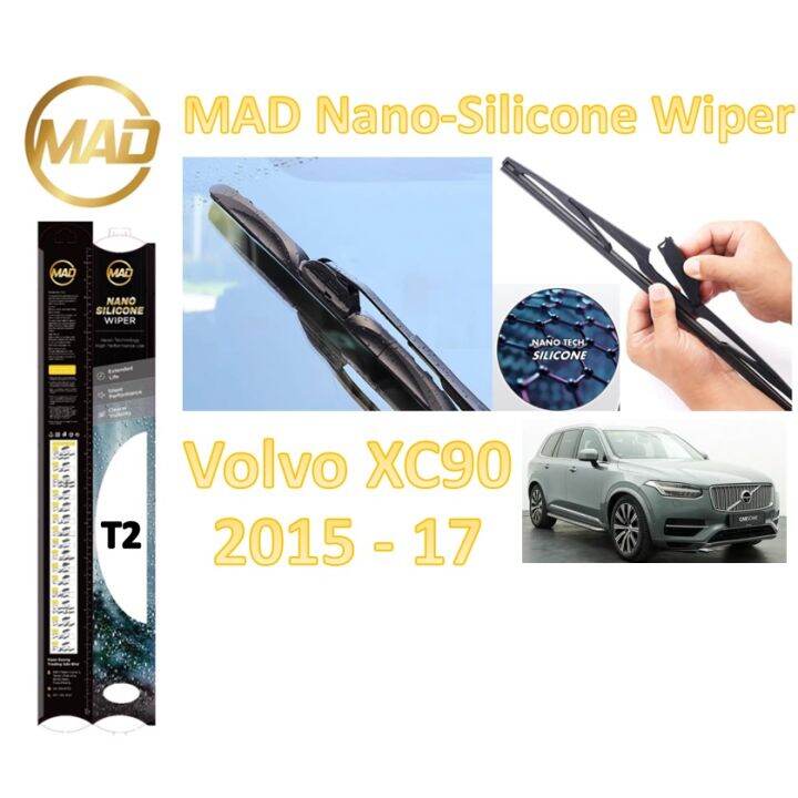 Volvo XC90 2015 17 T2 Original MAD NanoBOND Silicone Wiper Blade