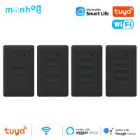 hot！【DT】 ManHot Tuya WiFi Push Wall No Wire 1-4 Gang