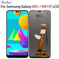 หน้าจอ LCD สำหรับ5.7นิ้วของแท้เหมาะสำหรับ Samsung Galaxy M01 M015F M015 M015G M015DS แอลซีดีอะไหล่ชุดประกอบดิจิไทเซอร์หน้าจอสัมผัส