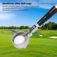 Golf Ball Retriever Telescopic Aluminium Alloy ความยาวปรับได้ป้องกันการลื่นไถล Golf Ball Grabber Pick Up Tools