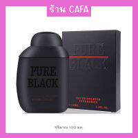 น้ำหอมแท้ผู้ชาย PURE-BLACK EDP 100ml น้ำหอมผู้ชายแพ็คเกจหนังไม้ สไตล์เท่ๆ คลู สดชื่น กลิ่นหอม พร้อมส่ง