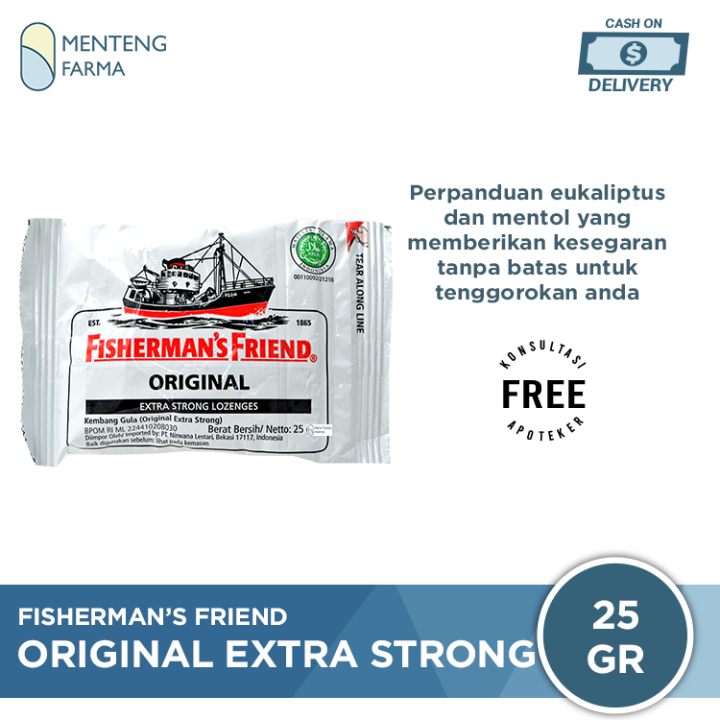 Fishermans Friend Original Extra Strong Permen Pelega Tenggorokan