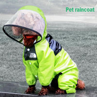 Dog Raincoat Waterproof Detachable Rain Jacket Dogs Water Resistant Clothes Dogs Fashion Patterns Coat For Rainy Day