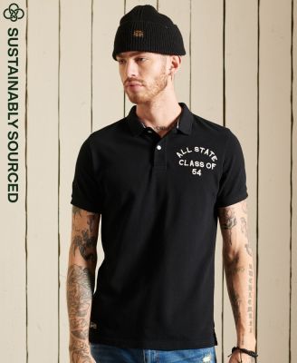 SUPERDRY SUPERSTATE SHORT SLEEVE POLO เสื้อโปโล สำหรับผู้ชาย