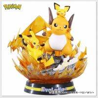 25Cm Pokemon Raichu ภาพอนิเมะของเล่น Pocket Monster PVC Led Action Figma รูปปั้น Juguetes การตกแต่งของขวัญวันเกิด Figurals