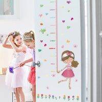 Cartoon Girls Wall Stickers Height Ruler Measure Childrens Room Kids Room Nursery for Party Decoration Art Mural Poster