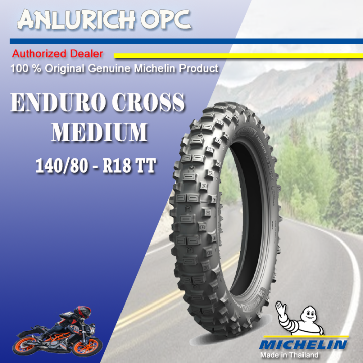 MICHELIN MOTORCYCLE TIRE ENDURO CROSS MEDIUM 140/8018 TT Lazada PH